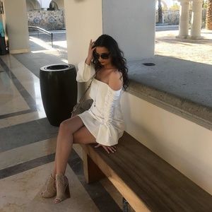White Off the Shoulder Dress